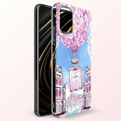 Чехол со стразами BoxFace Xiaomi Poco M3 Perfume bottle