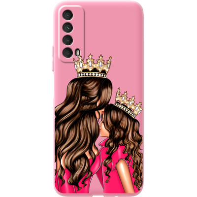 Розовый чехол BoxFace Huawei P Smart 2021 Queen and Princess