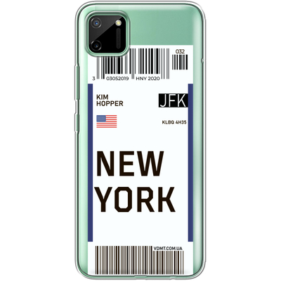 Чехол BoxFace Realme C11 Ticket to New York