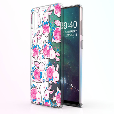 Чехол BoxFace Samsung A022 Galaxy A02 Pink Rabbits