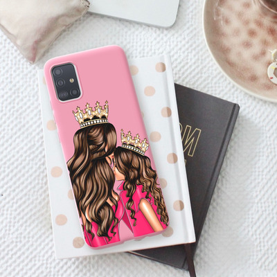 Розовый чехол BoxFace Samsung A515 Galaxy A51 Queen and Princess