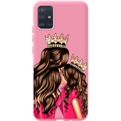 Розовый чехол BoxFace Samsung A515 Galaxy A51 Queen and Princess