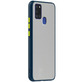 Матовый чехол Frosted Matte для Samsung A217 Galaxy A21s Синий