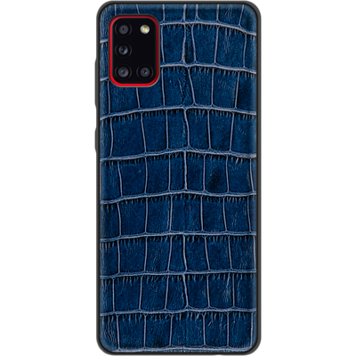 Кожаный чехол Boxface Samsung Galaxy A31 (A315) Crocodile Blue