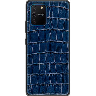 Кожаный чехол Boxface Samsung G770 Galaxy S10 Lite Crocodile Blue