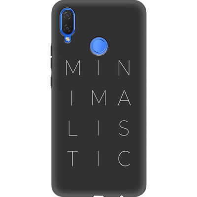 Черный чехол BoxFace Huawei P Smart Plus Minimalistic