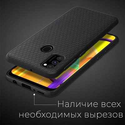 Защитный чехол Boxface Samsung M307 Galaxy M30s Black Barrels