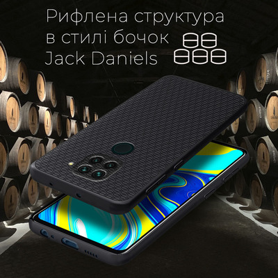 Защитный чехол Boxface Xiaomi Redmi Note 9 Black Barrels