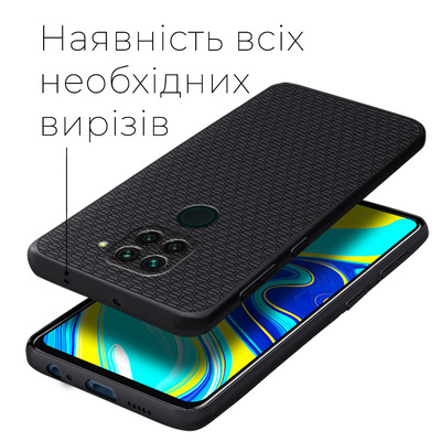 Защитный чехол Boxface Xiaomi Redmi Note 9 Black Barrels