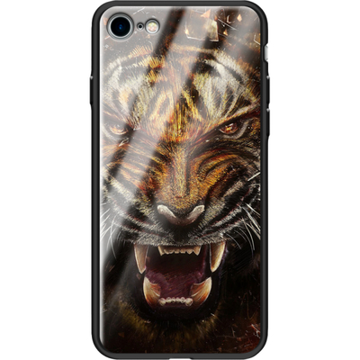 Защитный чехол BoxFace Glossy Panel Apple iPhone SE (2020) Tiger