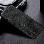 Кожаный чехол Boxface Xiaomi Redmi 9A Snake Black