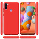 Чехол силиконовый Samsung Galaxy M11 (M115) Красный