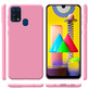 Силиконовый чехол Samsung M315 Galaxy M31 Розовый