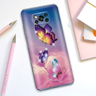 Чехол со стразами BoxFace Xiaomi Poco X3 Butterflies