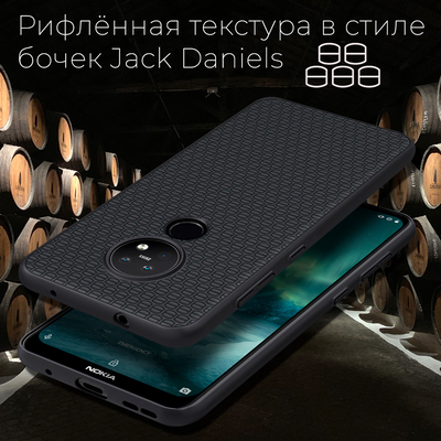 Защитный чехол Boxface Nokia 7.2 Black Barrels
