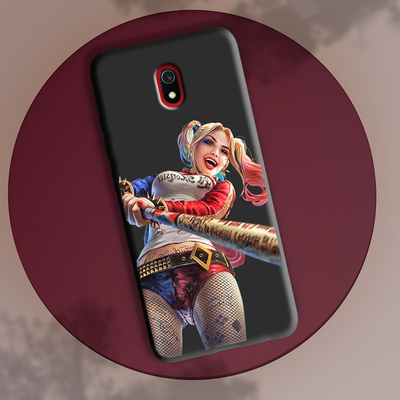 Черный чехол 3D BoxFace Xiaomi Redmi 8A Happy Harley Quinn