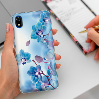 Чехол со стразами Xiaomi Redmi 7A Orchids