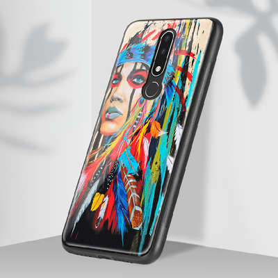 Защитный чехол BoxFace Glossy Panel Nokia 3.1 Plus Feather Girl