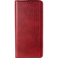 Чехол книжка Leather Gelius New для Samsung A217 Galaxy A21s Красный