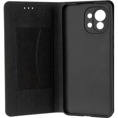 Чехол книжка Leather Gelius New для Xiaomi Mi 11 Lite Черный