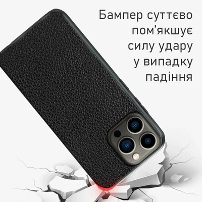 Кожаный чехол BoxFace Apple iPhone 13 Pro Flotar Black