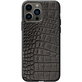 Кожаный чехол BoxFace Apple iPhone 13 Pro Max Crocodile Black
