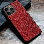 Кожаный чехол BoxFace Apple iPhone 13 Pro Max Snake Red