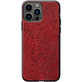 Кожаный чехол BoxFace Apple iPhone 13 Pro Max Snake Red