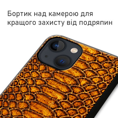 Кожаный чехол BoxFace Apple iPhone 13 Reptile Brown