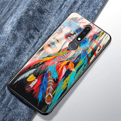 Защитный чехол BoxFace Glossy Panel Nokia 3.1 Plus Feather Girl