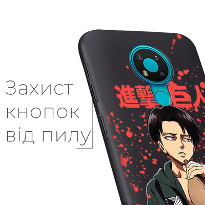 Защитный чехол Boxface Nokia 3.4 Атака Титанов Леви