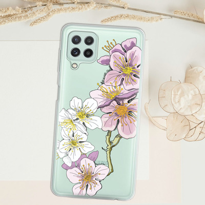 Прозрачный чехол BoxFace Samsung A225 Galaxy A22 Cherry Blossom