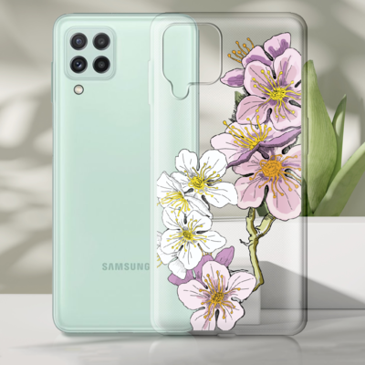 Прозрачный чехол BoxFace Samsung M325 Galaxy M32 Cherry Blossom