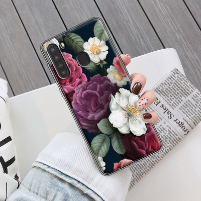 Чехол BoxFace Samsung A215 Galaxy A21 Peonies