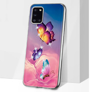 Чехол со стразами Samsung A315 Galaxy A31 Butterflies
