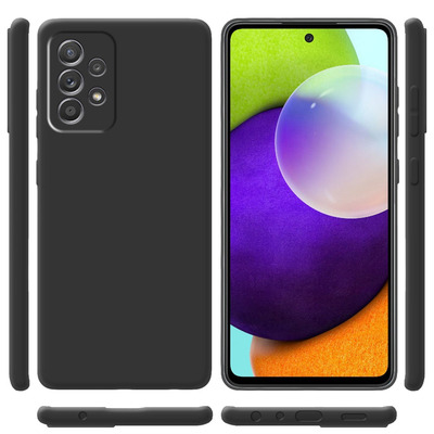 Чехол силиконовый Samsung A525 Galaxy A52 Черный