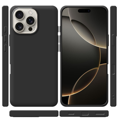 Силиконовый чехол Apple iPhone 16 Pro Max Черный