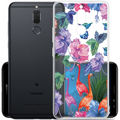 Чехол U-Print Huawei Mate 10 Lite Фламинго