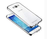 Чехол накладка Frame Case Samsung Galaxy J2 Prime G532F Прозрачный с серым