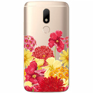 Чехол прозрачный U-Print 3D Motorola Moto M XT1663 Floral
