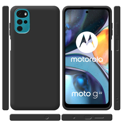 Чехол силиконовый Motorola G22 Черный