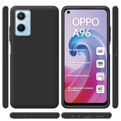 Силиконовый чехол BoxFace OPPO A96 Черный