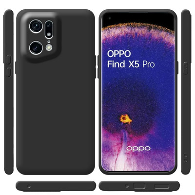 Силиконовый чехол BoxFace OPPO Find X5 Pro Черный