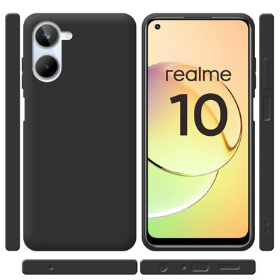 Силиконовый чехол Realme 10 4G Черный
