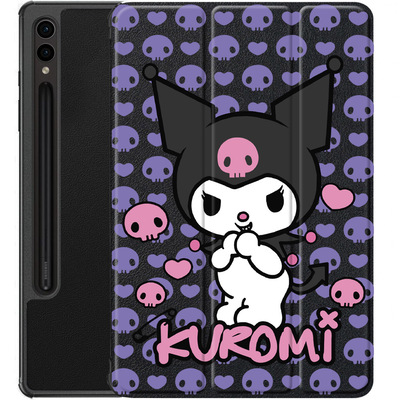 Чохол для Samsung Galaxy Tab S9 Kuromi Purple Skull