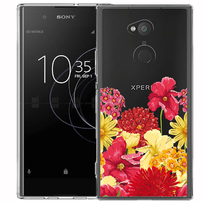 Чехол прозрачный U-Print 3D Sony Xperia XA2 H4113 Floral 