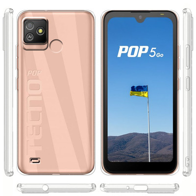 Чехол Ultra Clear Tecno POP 5 GO Прозрачный