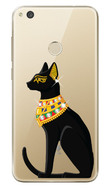 Чехол U-Print Huawei P8 Lite 2017 Египетская кошка со стразами