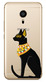 Чехол прозрачный U-Print Meizu M3 Note Египетская кошка со стразами