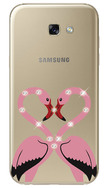 Чехол U-Print Samsung A320 Galaxy A3 2017 Фламинго со стразами